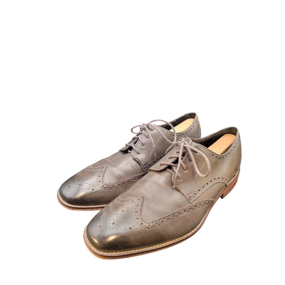 Florsheim Wingtip Gray Dress Shoes Men's Castellano Style 14137-020‎ Sz 10.5D